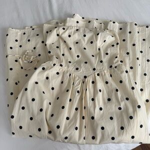 Jessica Simpson Polka Dot Strapless Maxi Dress | Size S